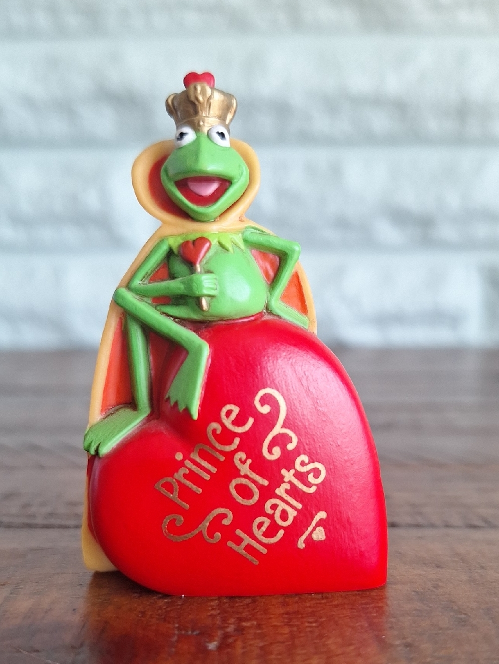Vintage Hallmark Valentine Merry Miniature 1981 Kermit the Frog NOS Heart Prince